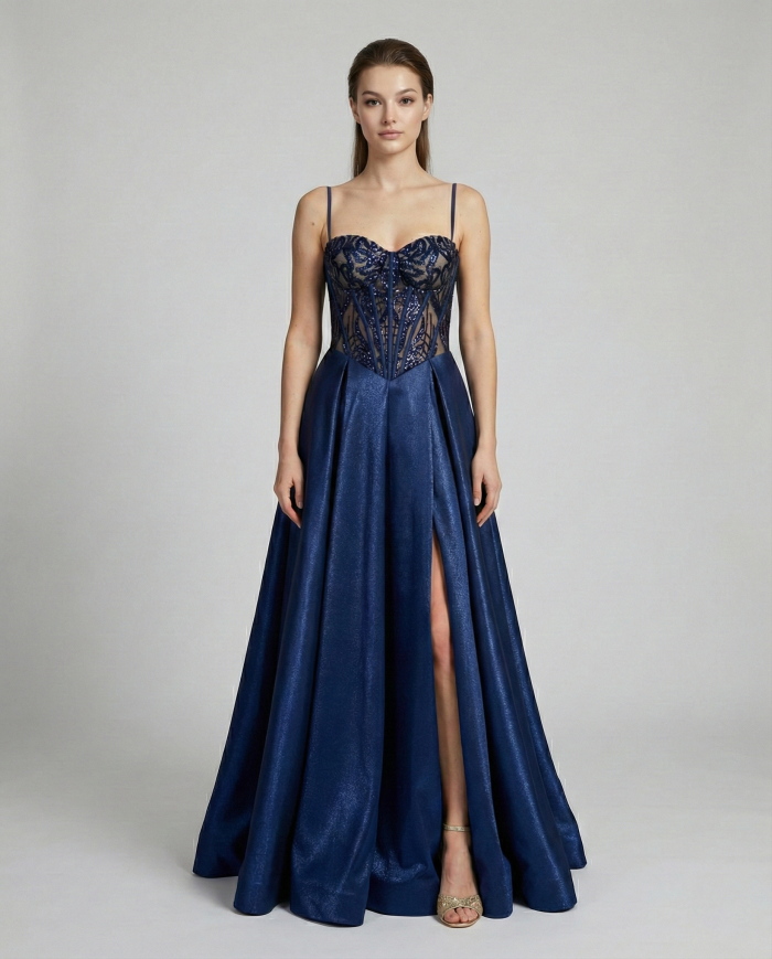 Sukienka Margaret Odis Granatowa