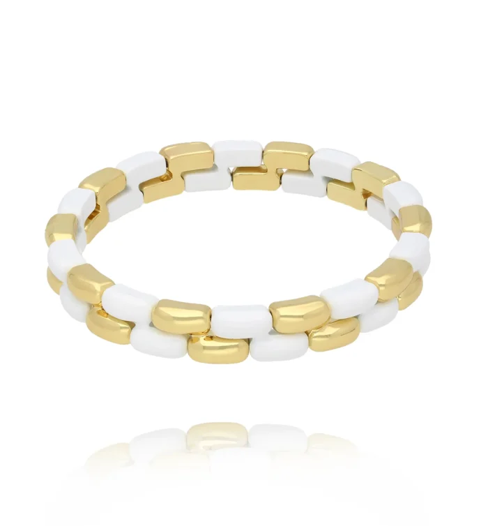 Bransoletka z geometrycznych ogniw