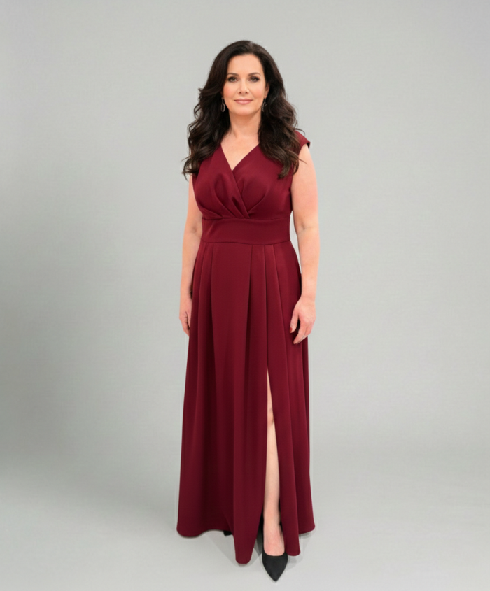 Sukienka Elegant Bordowa