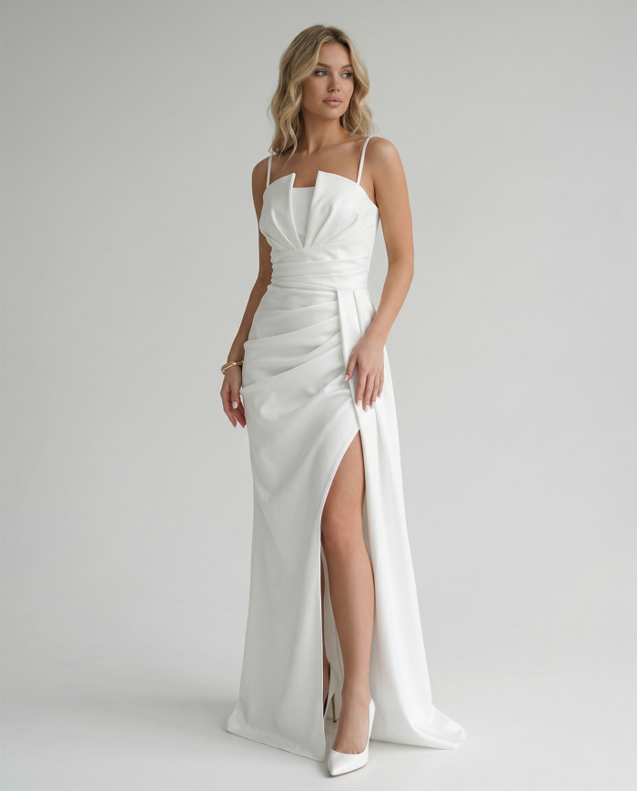 Sukienka Styl Maxi Biała